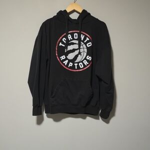 Toronto Raptors NBA Mens Black Hoodie Medium - Polyester and Cotton